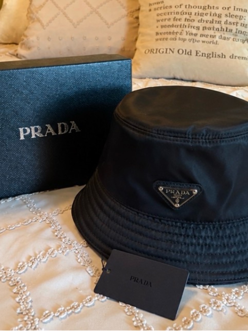Prada Black Triangle Logo Plaque Patch